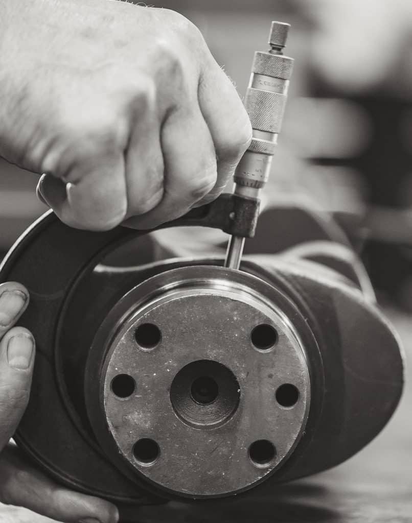 Measuring a crankshaft